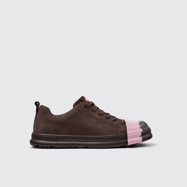 Junction Runner Sneakers de nobuk marrón para hombre.