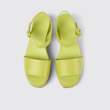 Misia Sandales en cuir vert pour femme