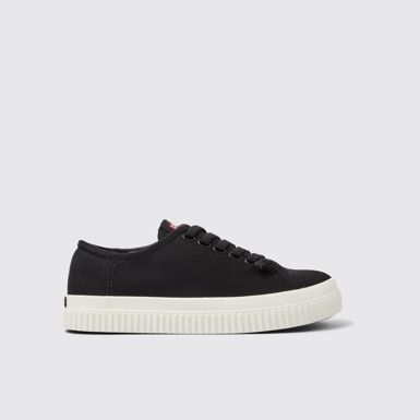 Side view of Peu Roda Black TENCEL® Lyocell Women's Shoes.