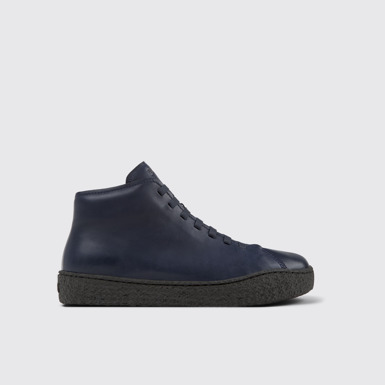 Peu Terreno Stivale Desert blu in pelle da Uomo