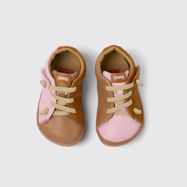 Twins Zapatos de piel multicolor para niños.