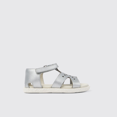 Twins Sandalia de piel gris