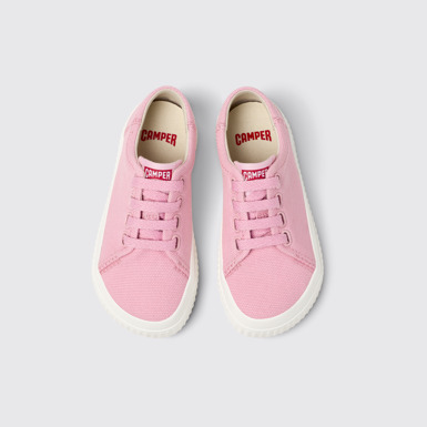 Overhead view of Peu Roda Pink Textile Sneaker