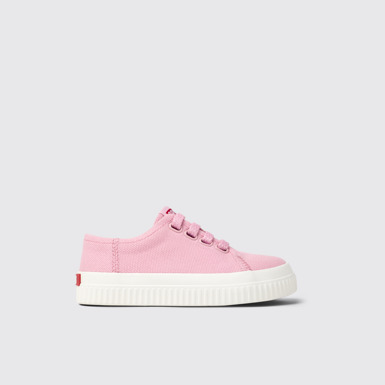 Side view of Peu Roda Pink Textile Sneaker