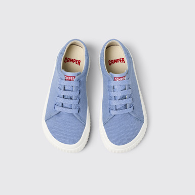Overhead view of Peu Roda Blue Textile Sneaker