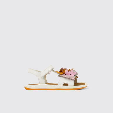 Side view of Twins Multicolored Leather Sandal