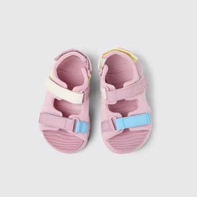 Twins Sandalias de tejido multicolor para niños.