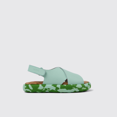 Side view of Pelotas Flota Blue Leather X-Strap Sandal
