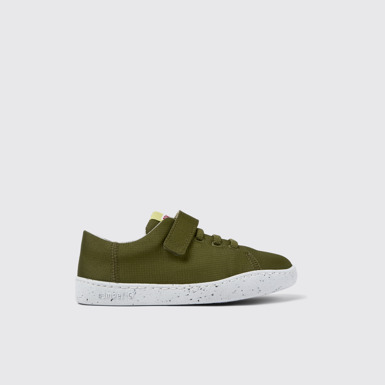 Side view of Peu Touring Green Textile Slip-on