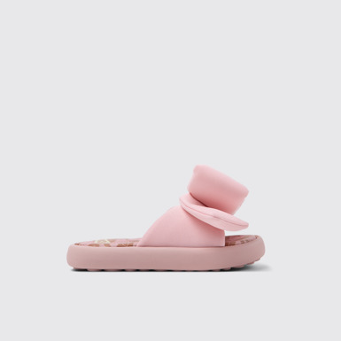 Side view of Pelotas Flota Pink Recycled PET Kids' Sandals.