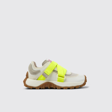 Side view of Drif Trail Multicolor Recycled PET and Nubuck Sneakers for Kids.