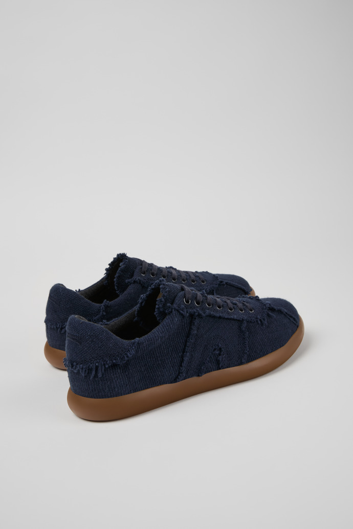Back view of Pelotas Soller Blue Organic Cotton Men's Sneakers.