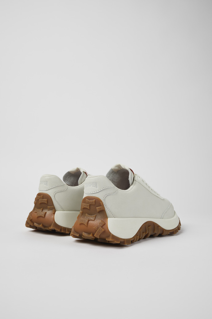 Drift Trail White Leather Sneakers for Women.