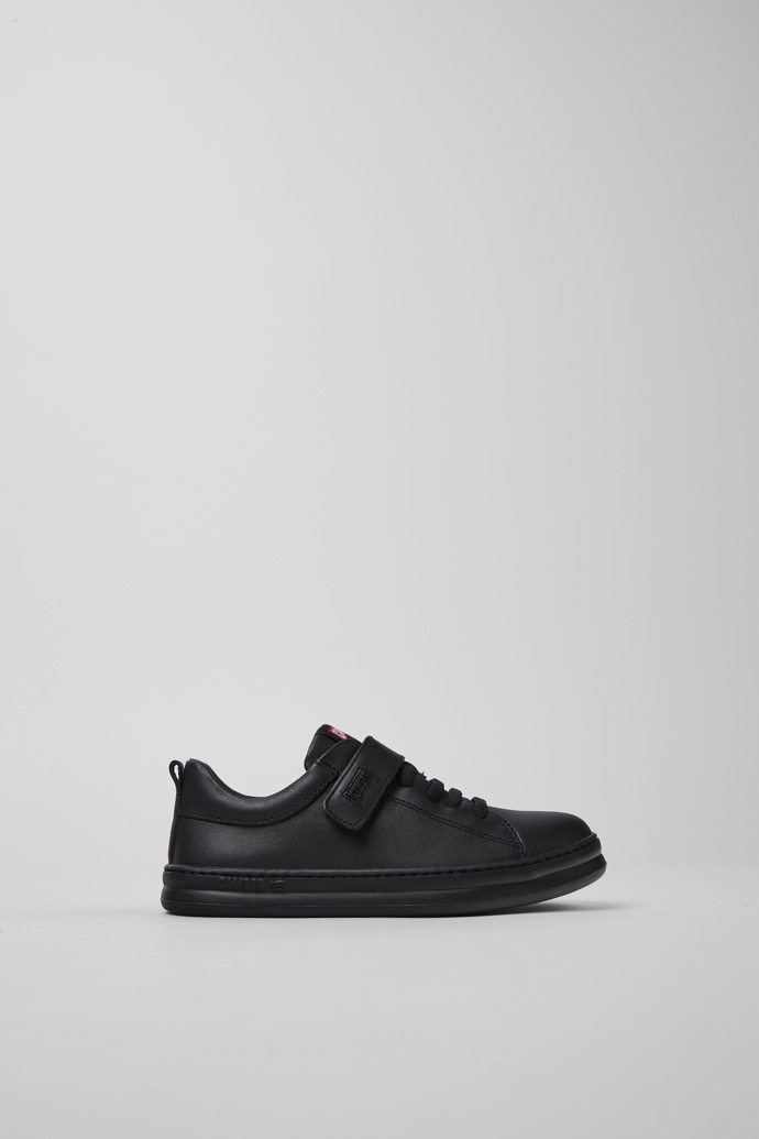 Side view of Runner Multicolor Leather/Textile Kids' Sneakers.