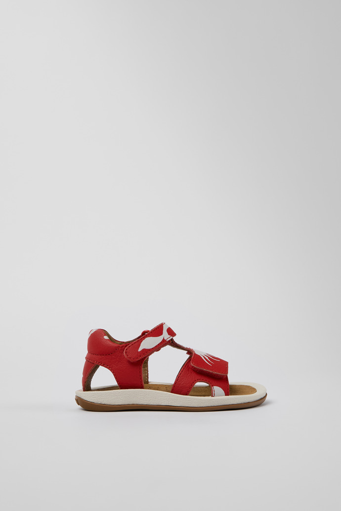 Side view of Twins Multicolored Leather Sandal