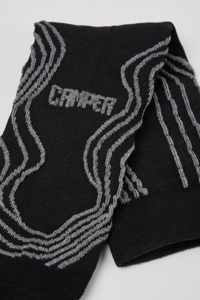 Socks Calzini neri-grigi in cotone organico.