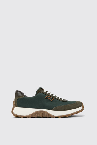Drift Trail Grüner Herrensneaker aus Textil und Nubukleder.